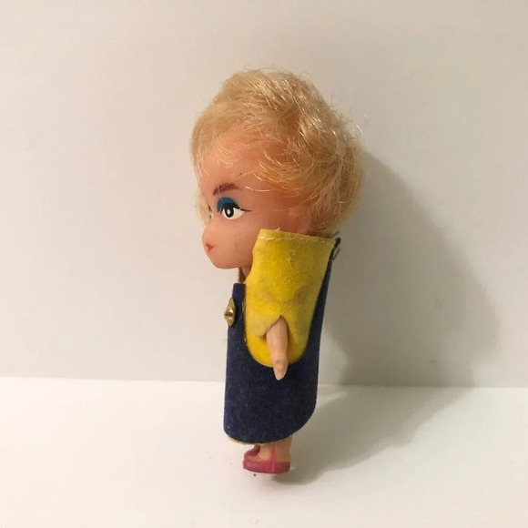 Vintage Liddle Kiddle Clone Doll 2.5 Inch Tall Hong Kong - Picture 2 of 12